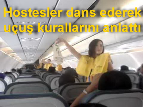 HOSTESLERDEN DANS ŞOV !