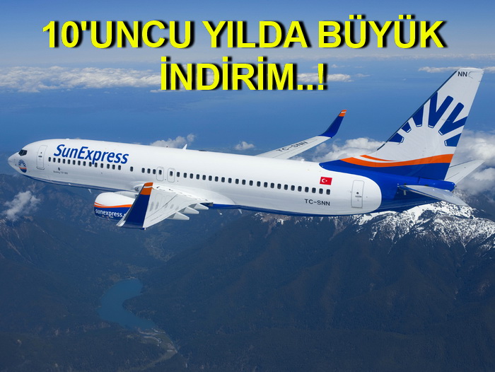 SUNEXPRESS’LE İÇ HATLARDA 29.99 TL’YE UÇUN !