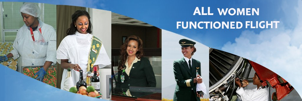 BU UÇUŞTA TÜM ÇALIŞANLAR KADIN!
