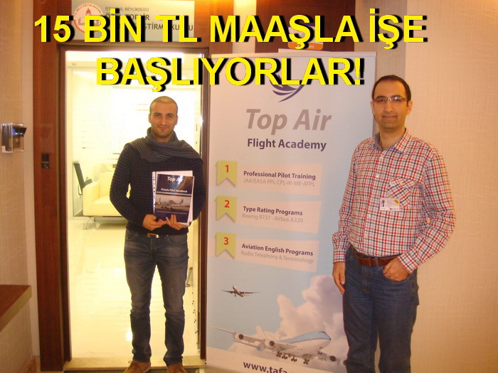 DOKTOR, AVUKAT VE GAZETECİLER PİLOT OLUYOR (ÖZEL)