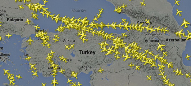 ÜZERİMİZDEN 18 SANİYEDE 1 UÇAK GEÇTİ!