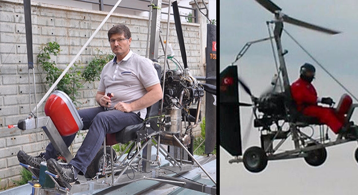 MUCİT DOKTOR KENDİ HAVA ARACINI ÜRETTİ