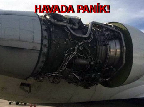 UÇAĞIN MOTOR KAPAĞI KOPTU!