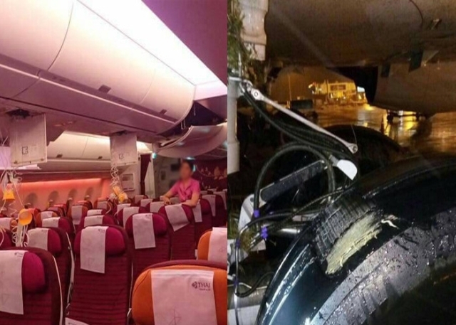 UÇAK PİSTTEN ÇIKTI OKSİJEN MASKELERİ AÇILDI!