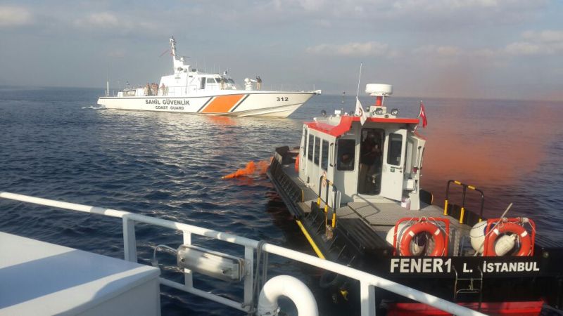 DENİZDE NEFES KESEN UÇAK KAZASI TATBİKATI