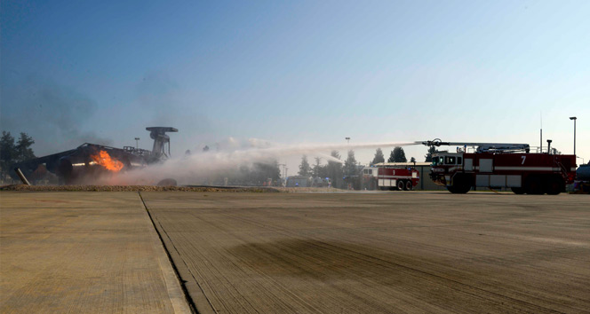 İNCİRLİKTE UÇAK KAZASI TATBİKATI!