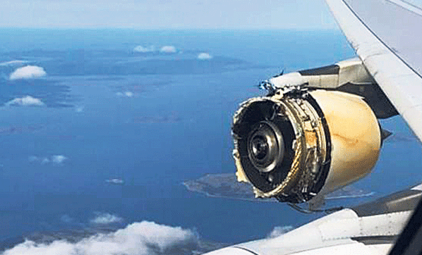 AIR FRANCE UÇAĞININ HAVADA MOTORU PATLADI!