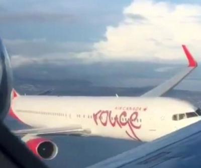 İKİ YOLCU UÇAĞI DİP DİBE GELDİ!(VİDEOLU)