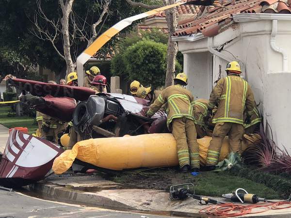 ABD’DE HELİKOPTER EVE DÜŞTÜ!