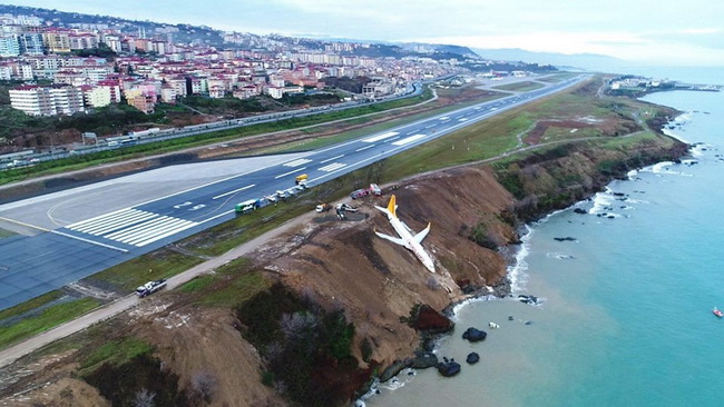 TRABZON HAVALİMANI PİSTİNDE EROZYON TEHLİKESİ!