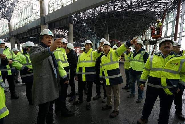 THY YÖNETİCİLERİ 3. HAVALİMANI’NI GEZDİ!