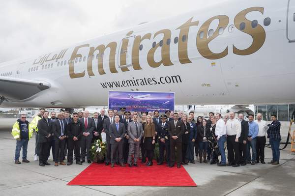 EMIRATES, 190. BOEING 777 UÇAĞINI TESLİM ALDI