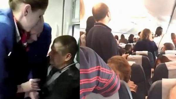 SARHOŞ YOLCU ANTALYA UÇAĞINI KARIŞTIRDI!(VİDEOLU)