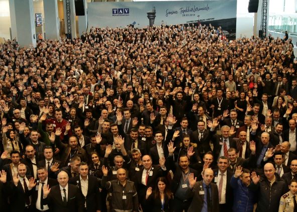 TAV ÇALIŞANLARI İLE VEDALAŞTI!