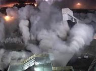 HAVALİMANI OTOPARK BİNASI SANİYELER İÇİNDE YOL OLDU!