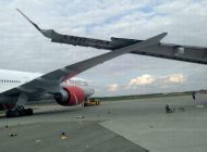 UÇAKLARIN KANATLARI BİRBİRİNE ÇARPTI!