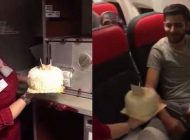 İBLİD GAZİSİNE UÇAKTA DOĞUM GÜNÜ SÜRPRİZİ! (VİDEOLU)