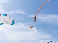 UÇURTMA İPİNE TAKILAN ÇOCUK 10 METRE HAVALANDI