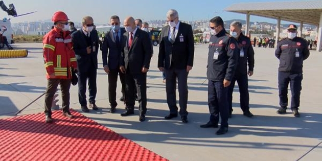 SABİHA GÖKÇEN’DE YANGIN TATBİKATI!