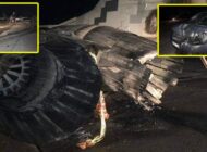 OTOMOBİLİYLE SAVAŞ UÇAĞINA ÇARPTI!