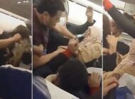 İSTANBUL UÇAĞINDAKİ YER KAVGASI DÜNYA BASININDA