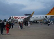 GAZİPAŞA PEGASUS’UN KİEV’DEN GELEN İLK UÇUŞUNU KARŞILADI