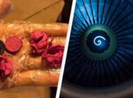 UÇAĞIN MOTORUNA ŞANS GETİRSİN DİYE PARA ATTI!