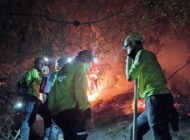 THY EKİPLERİNDEN YANGIN BÖLGESİNE DESTEK