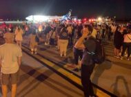 TELEFON UÇUŞ SIRASINDA ALEV ALDI, UÇAK ACİL İNİŞ YAPTI