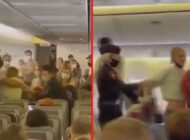 MASKE TAKMAYAN YOLCU UÇAKTAN ATILDI!