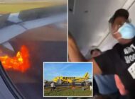 KALKIŞA HAZIRLANAN UÇAĞIN MOTORUNA KUŞ GİRDİ