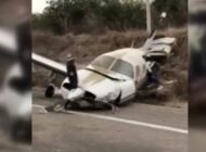 ARIZALANAN UÇAK OTOYOLA ACİL İNİŞ YAPTI