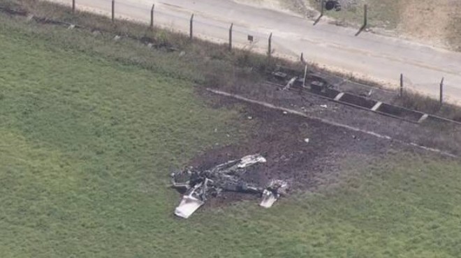 EĞİTİM UÇUŞUNDA DÜŞTÜ!