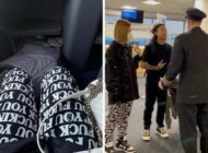 EŞOFMANINDA KÜFÜR YAZAN ÜNLÜ DJ UÇAĞA YARI ÇIPLAK BİNDİ!