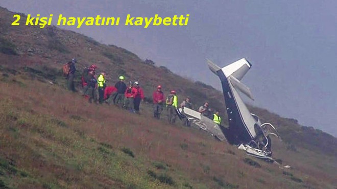 ABD’DE UÇAK DÜŞTÜ : 2 KİŞİ ÖLDÜ