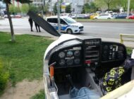 ŞEHİR MEYDANINDAKİ TANITIM UÇAĞI TAHRİP EDİLDİ