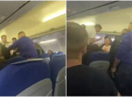 YOLCU UÇAĞINDA ORTALIK FENA KARIŞTI!(videolu)