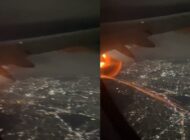 UÇAĞIN MOTORU ALEV ALDİ