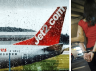 SOYUNUP TEKBİR GETİREN KADIN UÇAĞI UÇURMAKLA TEHDİT ETTİ