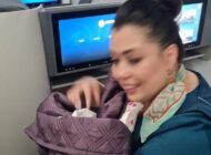 ÖZBEKİSTAN UÇAĞINDA DOĞUMU KABİN EKİBİ YAPTIRDI