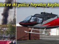 HELİKOPTER GARAJA DÜŞTÜ