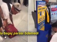 VALİZİNİN TEKERLEKLERİNİ KIRDI