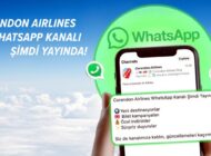 CORENDON AIRLINES WHATSAPP KANALI YAYINDA