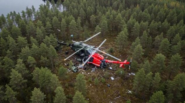 HELİKOPTERLER HAVADA ÇARPIŞTI