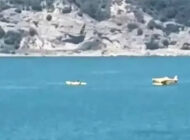 YANGIN SÖNDÜRME UÇAĞI GÖLE DÜŞTÜ