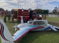 UÇAK PARKTAKİ KADINA ÇARPTI