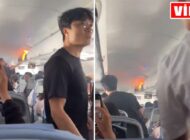 KABİNDE YANGIN KORKUTTU