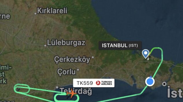 THY UÇAĞI GERİ DÖNDÜ