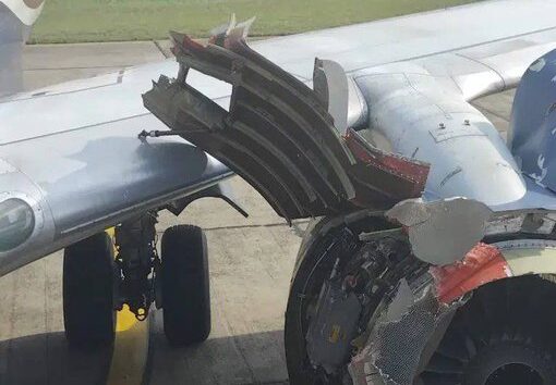 ARİK AİR UÇAĞININ MOTORUNDA PATLAMA