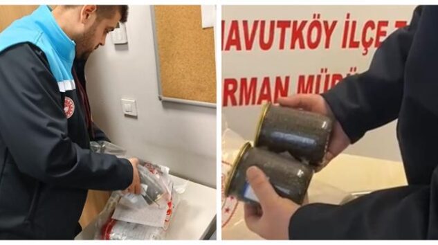 HAVALİMANI’NDA 13 KİLOGRAM HAVYAR ELE GEÇİRİLDİ